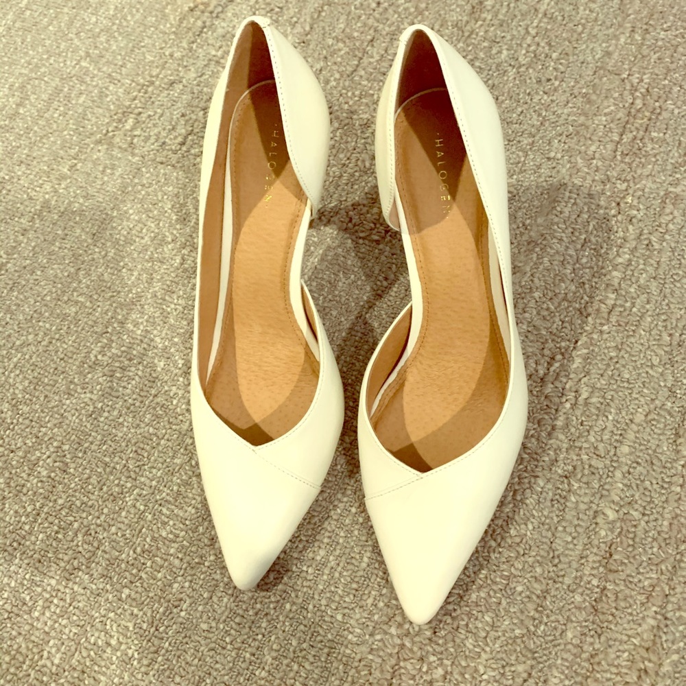 White pumps